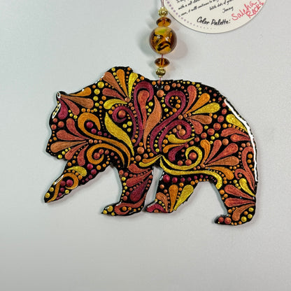 Grizzly Ornament-Painted to Order
