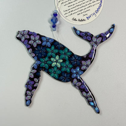 Humpback Whale Ornament-Painted to Order