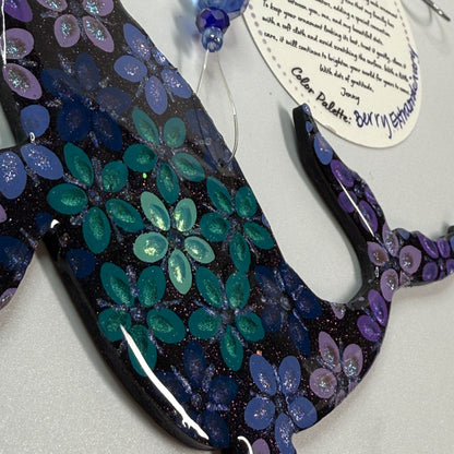 Humpback Whale Ornament-Painted to Order