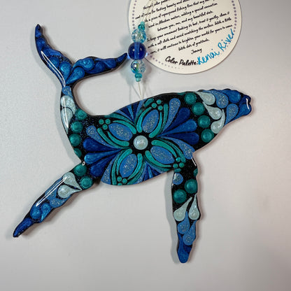 Humpback Whale Ornament-Painted to Order