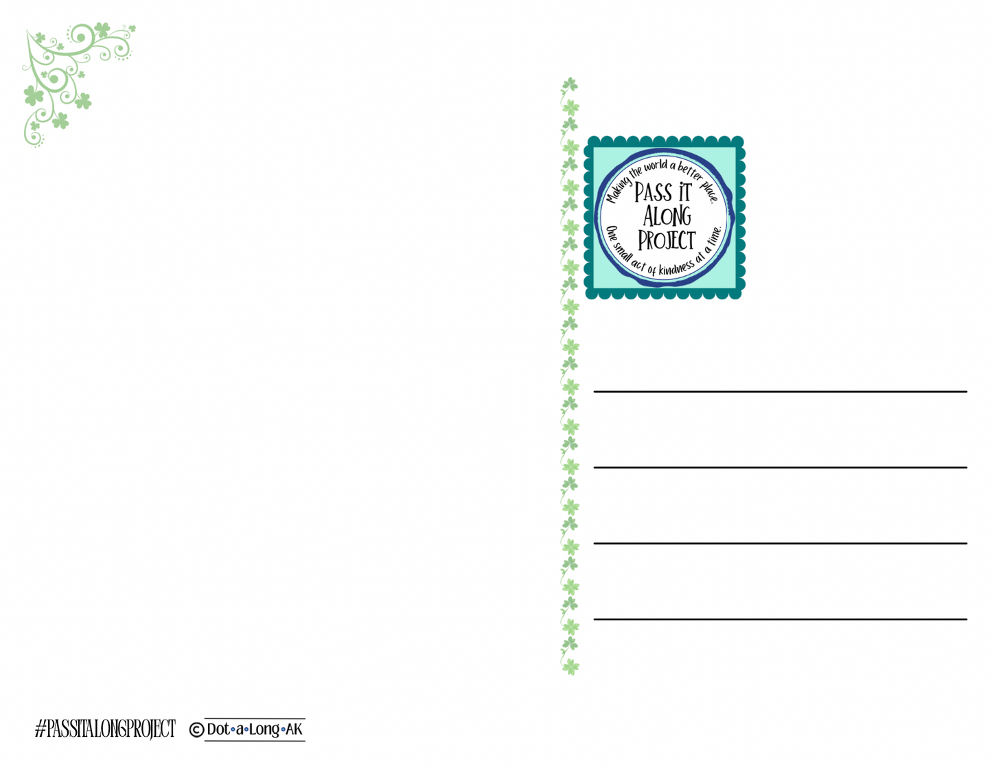 3 & 3 PASS IT ALONG PROJECT SUBSCRIPTION