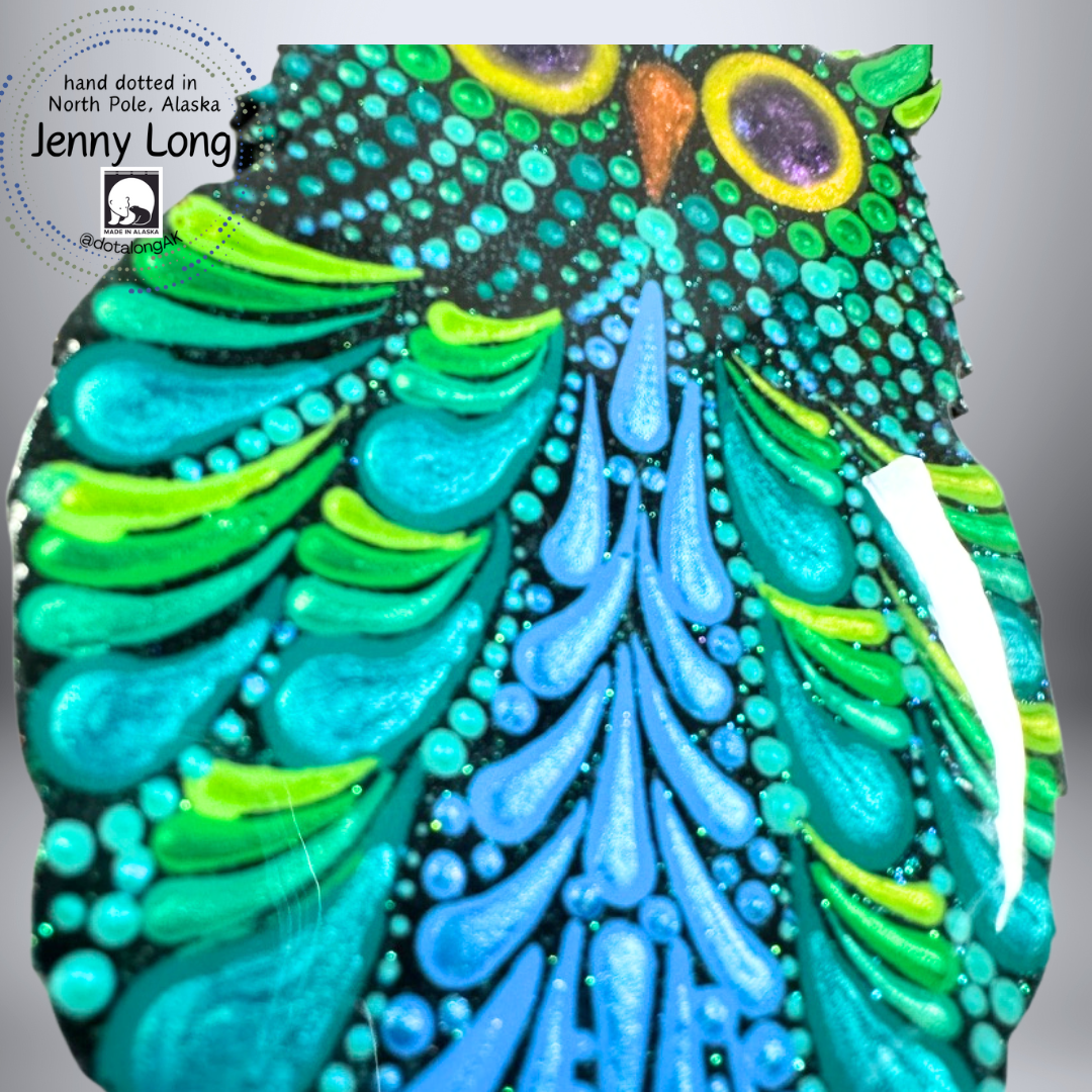 Owl Ornament-Painted to Order