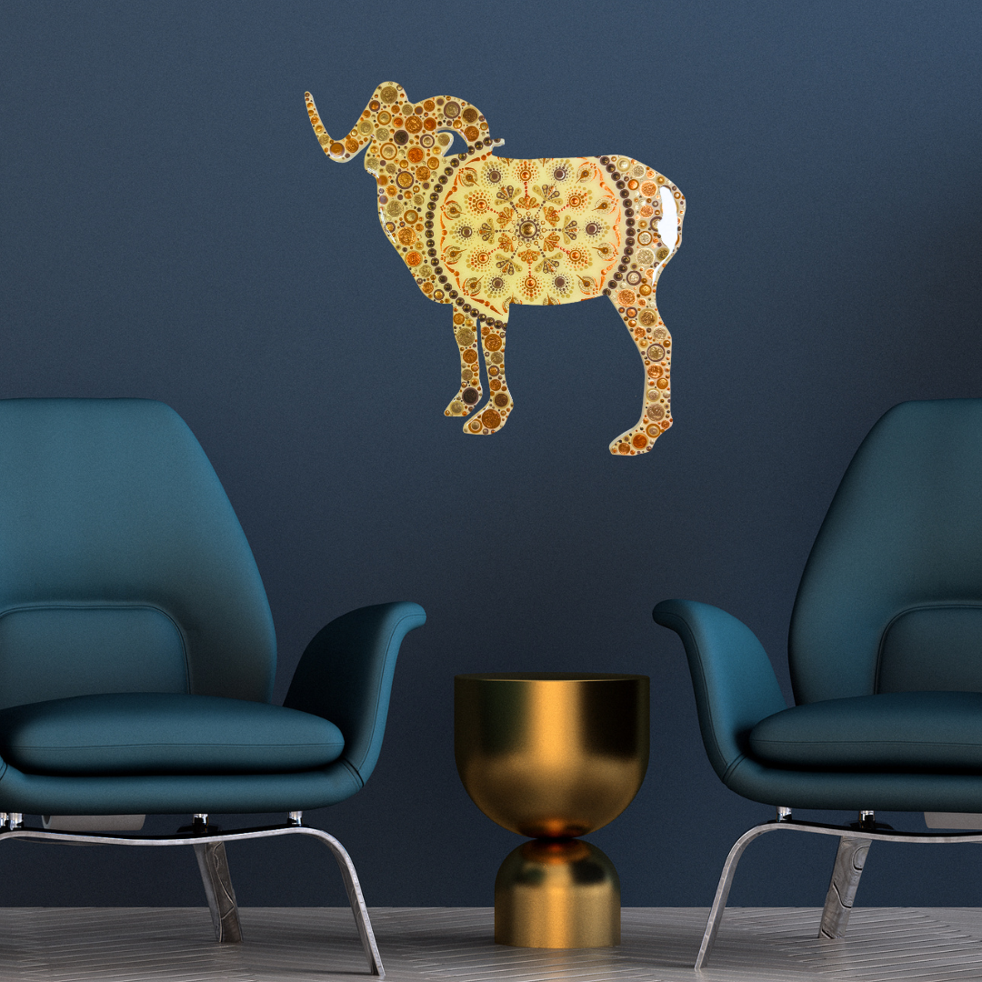 12 inch Dall Sheep Ram Wall Art