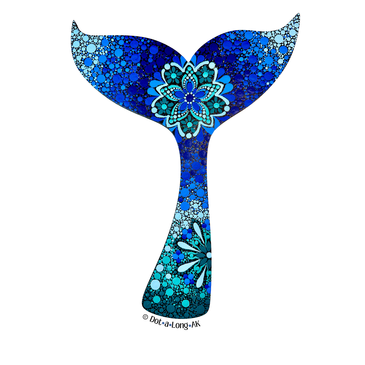 Whale Tail Drawstring bag